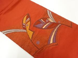 リサイクル　抽象模様織出し袋帯